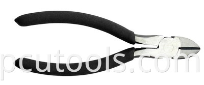 Head Polished Carbon Steel Black Dipped Handle Side Cutting Pliers